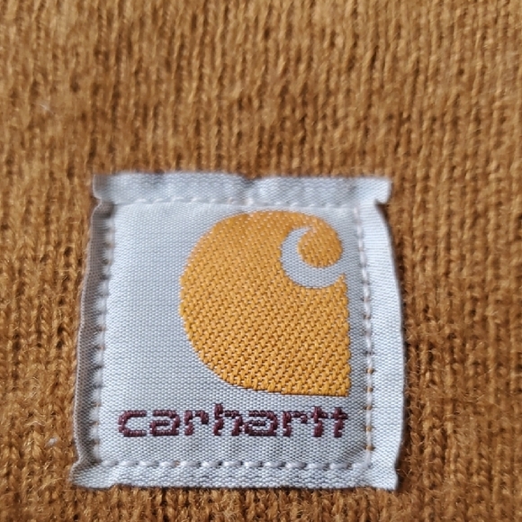 Carhartt (Two) Tan Knit Beanies Youth Size - Picture 2 of 7